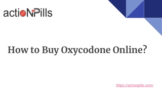 How to buy Oxycodone online