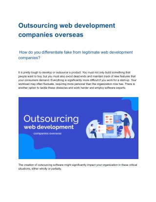 Outsourcing web development companies overseas.docx