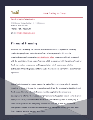 Financial Planning