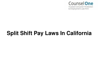 Split Shift Pay Laws In California