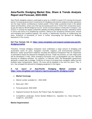 Asia-Pacific Dredging Market