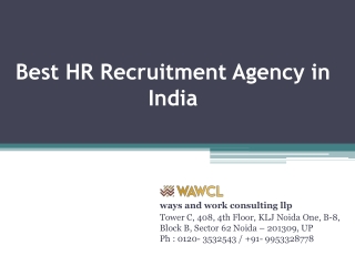 Best HR Recruitment Agency in India