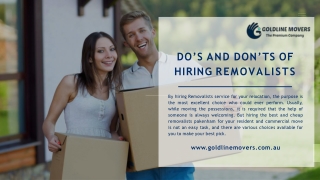 Do’s And Don’ts Of Hiring Removalists