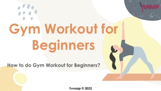 How to Workout in Gym for Beginners