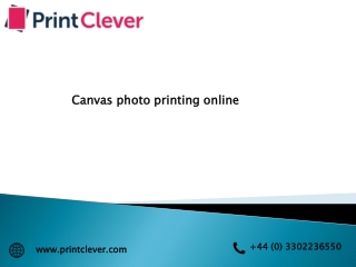 Canvas photo printing online
