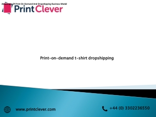 Print-on-demand t-shirt dropshipping