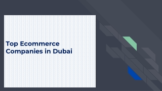 top ecommerce companies in dubai
