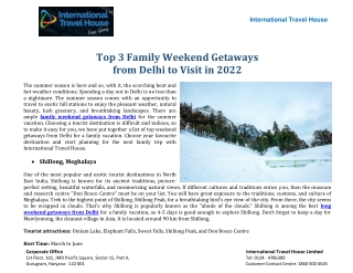 Top 3 Family Weekend Getaways From Delhi to Visit in 2022