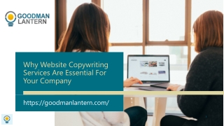 Why Website Copywriting Services Are Essential For Your Company