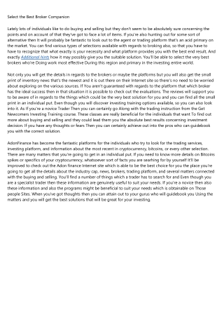 Pick the Ideal Broker Associate