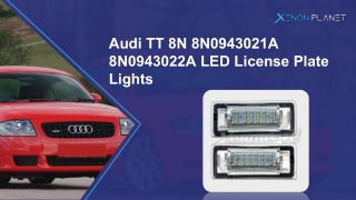 Audi TT 8N LED License Plate Lights