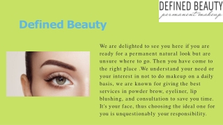 Defined Beauty - Best Permanent Makeup Artist in Texas