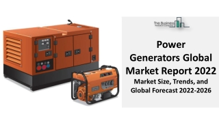 Power Generators Market Research Outlook 2022-2031 | Product Demand