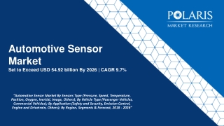 Automotive Sensor Market Size & Share Analysis, Growth Drivers, and Forecast