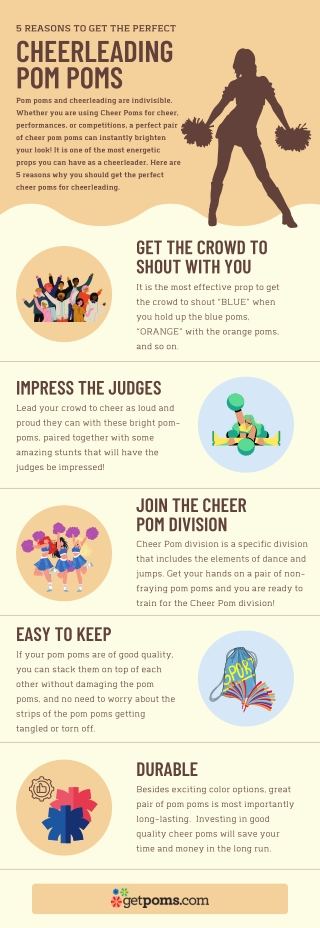 5 Reasons to Get the Perfect Cheerleading Pom Poms