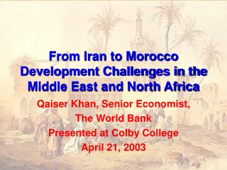 From Iran to Morocco Development Challenges in the Middle East and North Africa