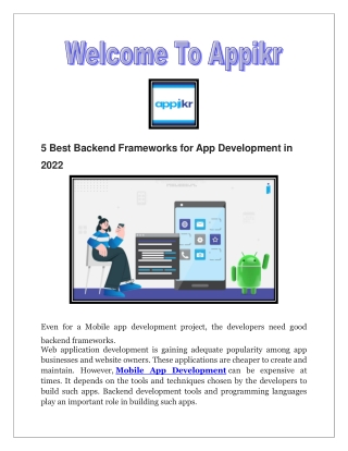 Imagine an app development operation without the backend