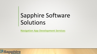 Navigation App Development Services | Sapphire