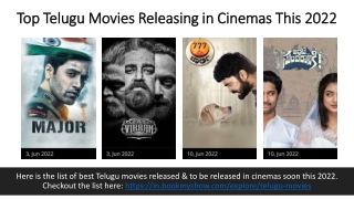 Checkout the best Telugu Movies Releasing Soon in Cinemas Near You