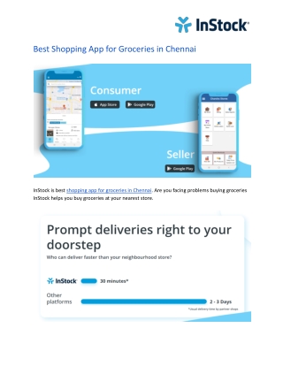 Best Shopping App for Groceries in Chennai