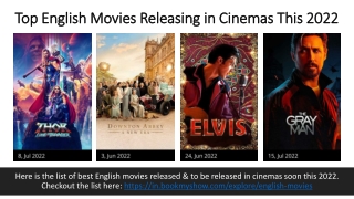 Checkout the best English Movies Releasing Soon in Cinemas Near You