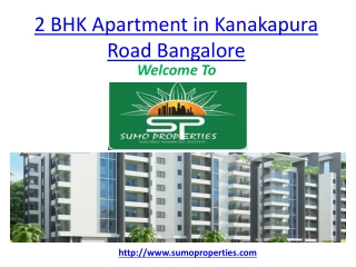 2 BHK Apartment in Kanakapura Road Bangalore