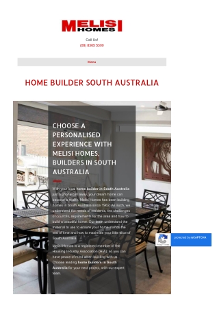 Home Builder South Australia