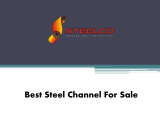 Best Steel Channel For Sale - www.steelcoqatar.com