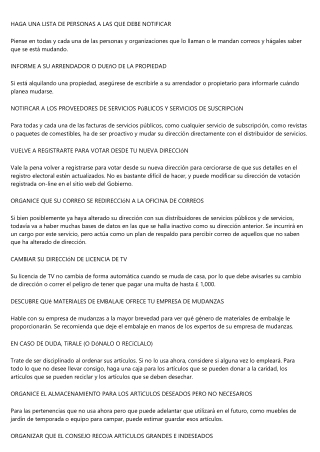Prosigue nuestras recomendaciones para una mudanza sin estres