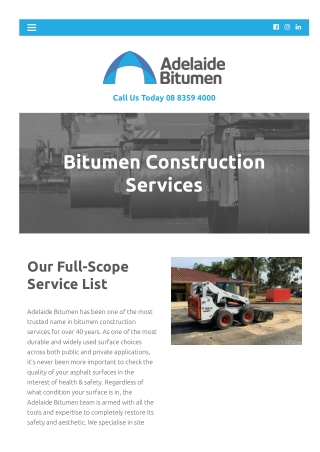 Bitumen Construction Services