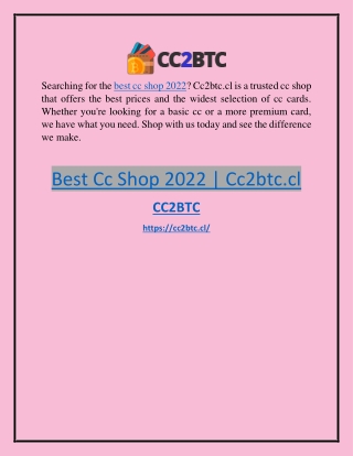 Best Cc Shop 2022 Cc2btc.cl
