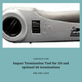 Impact Termination Tool for 110 and optional 66 terminations