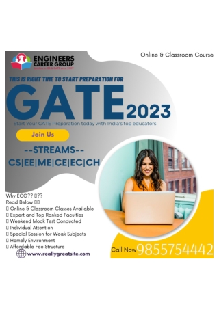 Top GATE Coaching In Chandigarh