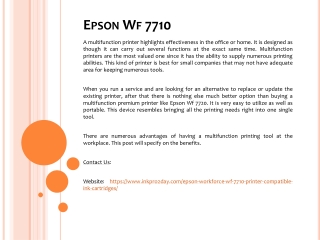 Epson Wf 7710