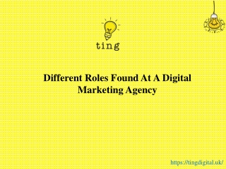 Different Roles Found At A Digital Marketing Agency