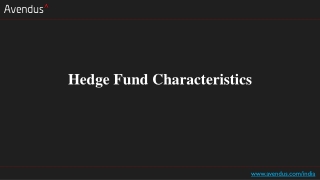 Hedge Fund Characteristics