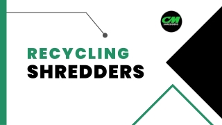 Tire Shredder | CM Shredders