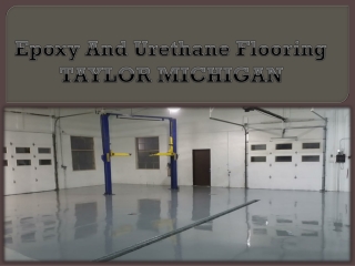 Epoxy And Urethane Flooring TAYLOR MICHIGAN