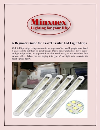 A Beginner Guide for Travel Trailer Led Light Strips