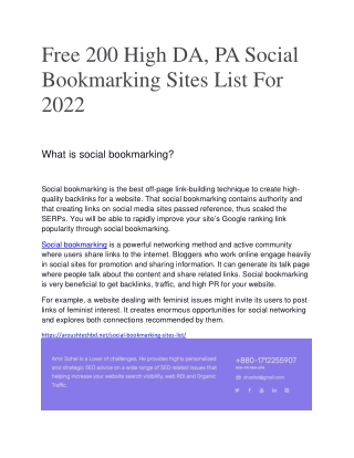social bookmarking sites