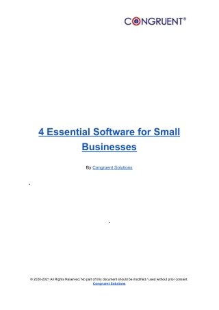 4 Essential Software for Small Businesses