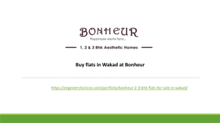 Buy flats in Wakad at Bonheur