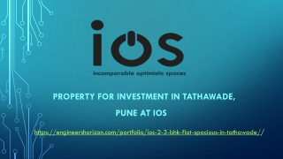 Property for investment in Tathawade, Pune at iOS