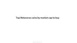 Top Metaverse coins by market cap to buy - WazirX