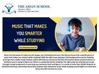 Music that makes you smarter while studying