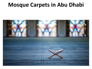 Mosque Carpets in Abu Dhabi