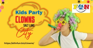 Kids party clowns Salt Lake City.