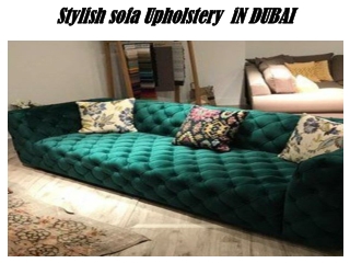 Stylish Sofa Upholstery in Dubai