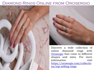 Diamond Rings Online from Orosergio