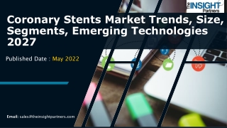 Coronary Stents Market Latest Technology, Emerging Technology till 2027